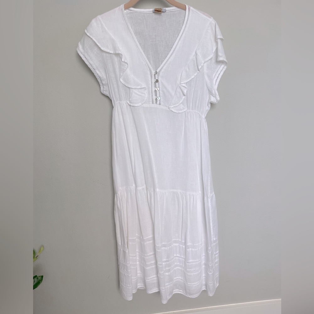 White cotton dress size XS